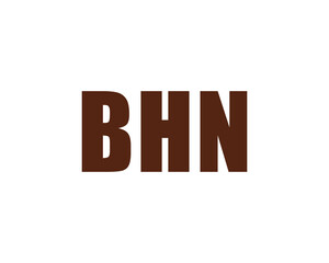BHN Logo design vector template. BHN