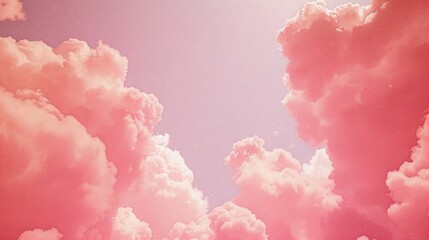 Fototapeta premium Pink Sky Clouds.
