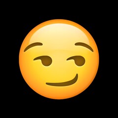 Fototapeta premium Smirking Face Emoji