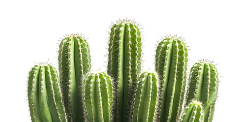 green cactus, isolate on white background