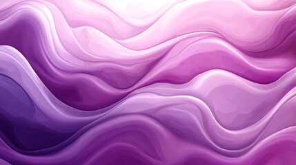 Obraz premium Abstract purple waves in smooth gradients create a serene and soothing atmosphere.