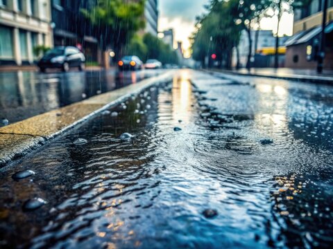 * Wet pavement: secondary detail - weather condition