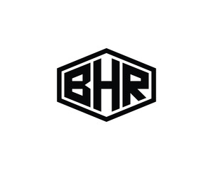 BHR Logo design vector template. BHR