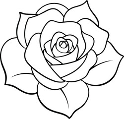 Detailed Flower Outline Creation
