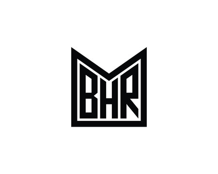 BHR Logo design vector template. BHR