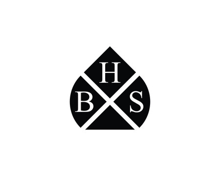 BHS logo design vector template. BHS