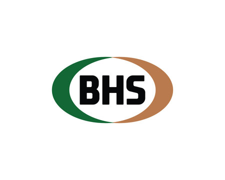 BHS logo design vector template. BHS