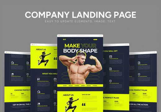 Fitness Website Landing Page