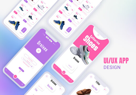 Shoe App Project Social Media Layout
