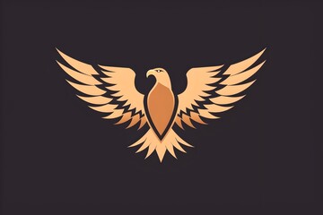 Classic Minimalist Eagle Emblem Logo Design for Branding and Advertising
