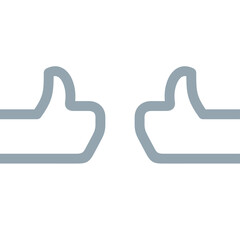 Thumb up icon. Like icon. Rating button for web and mobile devices.