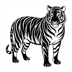 tiger silhouette vector