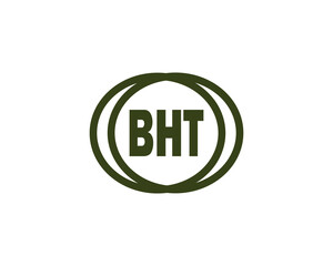 BHT logo design vector template. BHT