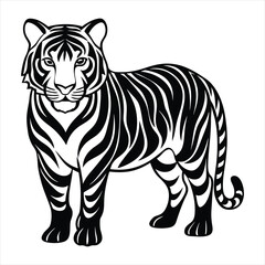tiger silhouette vector