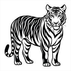 tiger silhouette vector