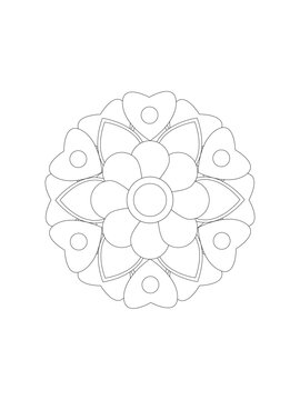 Flower coloring pages for kides