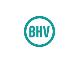BHV logo design vector template. BHV