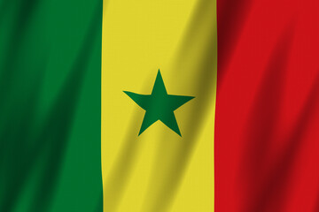 Senegal flag background