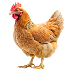 Fototapeta premium Hen isolated on transparent background