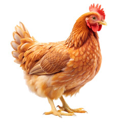 Fototapeta premium Hen isolated on transparent background