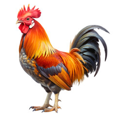 Fototapeta premium Rooster isolated on transparent background