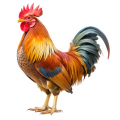 Fototapeta premium Rooster isolated on transparent background