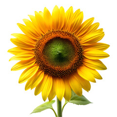 Obraz premium Sunflower isolated on transparent background