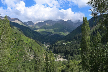 Fototapeta premium Beautiful landscape of the mountain valley of Kazakhstan