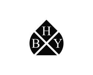 BHY logo design vector template. BHY