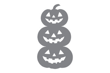 Halloween pumpkin vector cut file