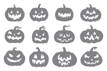 Halloween pumpkin vector cut file