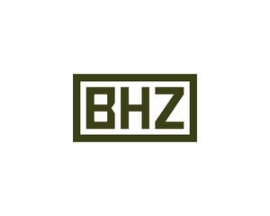 Fototapeta premium BHZ logo design vector template. BHZ