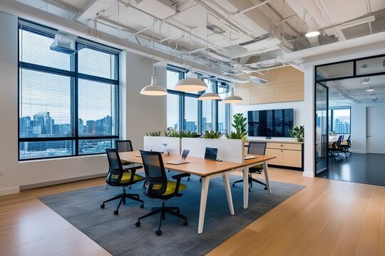 Modern Bright and Spacious Office Design Ideas