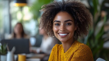 Multicultural team working together on a project using digital technology in a conference room.