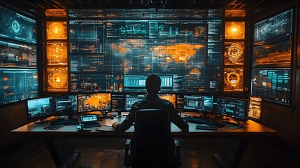 Colleagues from various industries using digital technology to collaborate in a stylish conference room.