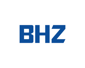 Fototapeta premium BHZ logo design vector template. BHZ
