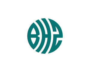 BHZ logo design vector template. BHZ