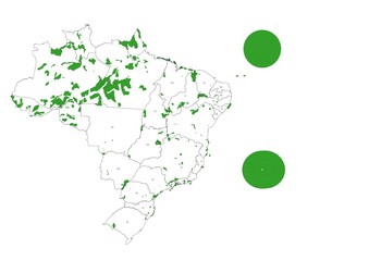 Unidades de Conservação Federais, RPPNs, Centros de Pesquisa e Gerências Regionais do Brasil