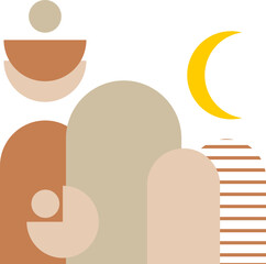 Boho Abstract Arch Shape