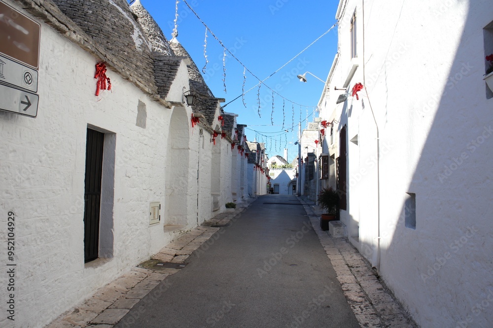 Wall mural old town with many 