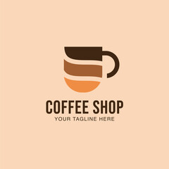 Coffee cup logo template vector icon design
