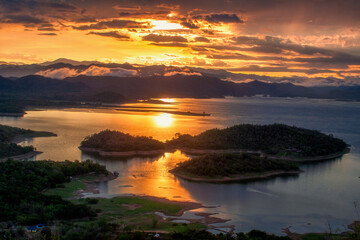 Kaeng Krachan Dam is a source of water that combines from many rivers. Most of the area is rolling hills in the Tanao Sri mountain range. 
Kaeng Krachan National Park Phetchaburi Province, Thailand