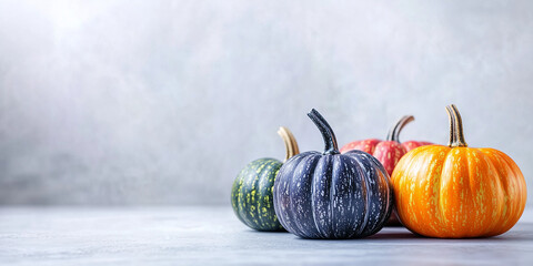 Halloween. Zucche e spazio per messaggio o per immagini.