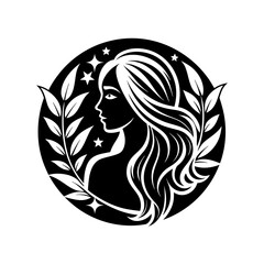 Beauty Salon logo icon for woman