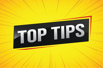 top tips word text concept icon logo sign symbol vector note memo 3d design creative style for use landing page, template, ui, web, mobile app, poster, banner, flyer, backdrop, gift card, coupon

