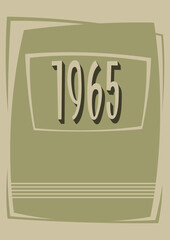 1960s Background, Vector Abstract Template for Retro Party's Posters, Covers. 60s Colors and Shapes