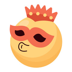 birthday emoji with mask