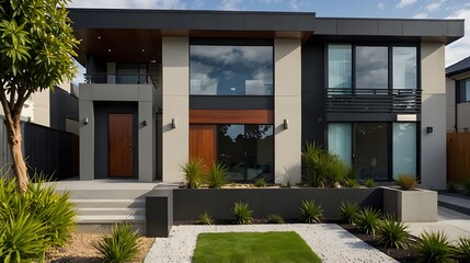 Modern residential homes just built in a Melbourne, Australia area
