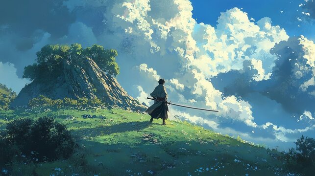 A Hero's Journey: Embracing Nature's Beauty and Adventure in a Vast Landscape