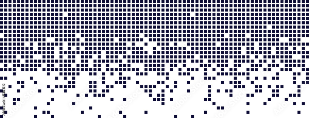 Aufkleber digital background with dissolving rectangular dots and gradient mosaic texture. abstract background